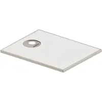 Kaldewei ALUVIA 3256 douchebak, 100 x 140 cm, gemaakt van SolidLite, met verborgen handgreep