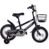 Buxibo - Kinderfiets voor Jongens - Borneo - 12 Inch - Zwart