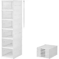 OEM Schoenenopbergbox, stapelbaar ontwerp, stofbestendig en duurzaam, 6 stuks