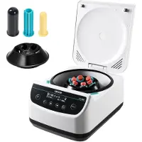 Vevor centrifugeapparaat, 100-2100 xg RCF, elektrisch, laboratoriumcentrifuge met 1 rotor voor 2/5/10/15/50 ml buizen, instelbaar van 500-4000 tpm, stil, geschikt voor laboratoriumexperimenten