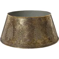 Christmas Decoration Boomring Ijzer Ø57cm Brons Bruin bruin Metaal Kerstboomrok