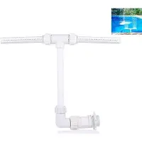 OEM Terrasfontein - Dubbele sproeier - 50,5 x 40 cm - Verstelbare regelklep - Watercirculatie - Geschikt voor gazons, terrassen en tuinen - Wit