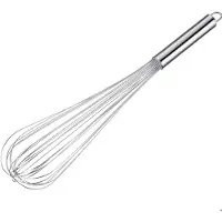 Westmark Whisk Pro – Flexibele roestvrijstalen garde – Praktische garde voor eieren, deeg, enz. – Kloppen, roeren en mixen – Zilver, 48 cm