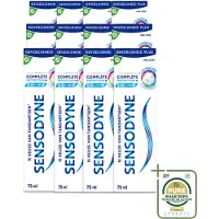 Sensodyne 12 x – Tandpasta – Complete Protection + Cool Mint – 75 ml - Wasstrips - Gevoelige Tanden - Tandgevoeligheid - Tandpasta - Mondverzorging - Tandplak