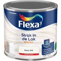 Flexa - Strak In De Lak Binnenlak Hoogglans - Mooi Wit - Mengverf - 500 Ml