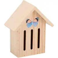 Edco - Houten Insectenhotel - Vlinders/Bijen - Set van 2