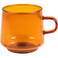 Chiato Latte glas met oor , 320 ml – bruin