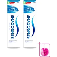 Sensodyne 2 x – Tandpasta – Extra Fresh Gel – 75 ml - Bulkverpakking - Gevoelige tanden - Douchemop - Mondgevoel