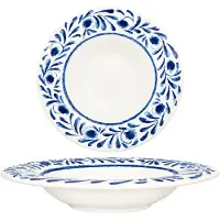 Bonna Pastabord lavis blue porselein 28 cm (490cc) set van 2