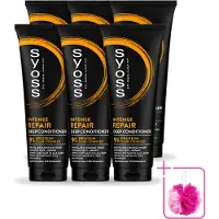 Syoss 6 x - Intense Repair - Deep Conditioner - Herstelt & Versterkt - 250 ml - Bulkverpakking - Herstel haar - Douchemop - Droog haar
