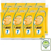 BIC 12 x - Scheermesjes - Sensitive - Enkel Mesje - Wegwerpmesjes - 5 Scheermesjes - Grootverpakking - Vaatwasstrips - Gevoelige Huid - Wegwerpscheermes - Scheermesje - Scheermes - Scheerbeurt