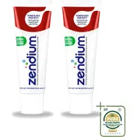 Zendium 2 x – Tandpasta – Tandvlees Protect – 75 ml - Wasstrips - Gevoelig Tandvlees - Natuurlijke Tandpasta - Tandvlees Bescherming - Milde Tandpasta - Fluoride