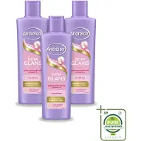 Unilever 3 x Andrélon Extra Glans Shampoo - 250 ml - Grote verpakking - 3 stuks