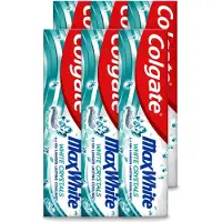 Colgate 6 x - Max White - Whitening Crystals - Tandpasta - 100ml - Voordeelverpakking - 6 stuks