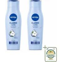 Nivea 2 x Classic Care Shampoo - 250 ml - Voorraadverpakking - 2 stuks