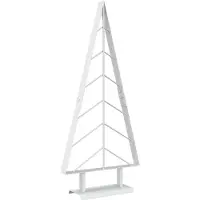 vidaXL - Metalen - kerstboom - met - standaard - KUOPIO - 90 - cm - Staal - Wit