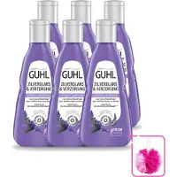 Guhl 6 x Zilverglans & Verzorgingsshampoo - 250 ml - Voordeelpakket - 6 stuks