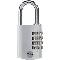 Yale YE3CB/38/131/1/S Hangslot 38 mm zilver Combinatieslot
