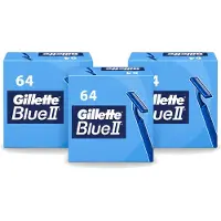 Gillette 3 x - Blue 2 - Wegwerpscheermesjes - Duurzaam en comfortabel - 64 Scheermesjes - Voordeelverpakking - 3 stuks