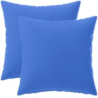vidaXL Kussensloop 2 st HEERLEN Koninklijk Blauw 45 x 45 cm Polyester
