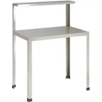 vidaXL Planttafel 60 x 50 x 104 cm Roestvrij staal zilver