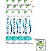 Sensodyne 12 x – Tandpasta – Deep Clean Gel – 75 ml - Grootverpakking - Vaatwasstrips - Gevoelige Tanden - Tandgevoeligheid - Tandpasta - Reiniging - Fluoride