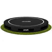 VirtuFit Inground Trampoline - Rond - Ø251 cm - Ingraaftrampoline - Voor Kinderen - Zwart