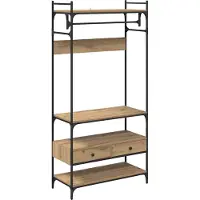 vidaXL Kledingkast artisanaal eikenkleurig 89 x 39 x 184.5 cm