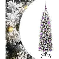 vidaXL - Kunstkerstboom - Groen - 150 - cm - PVC - en - Staal - en - Kunststof