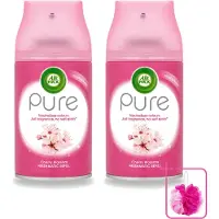 Air Wick 2 x - Luchtverfrisser Navulling - Kersenbloesem - Automatische Spray - 250 ml - Bulkverpakking - Kersenbloesem Geur - Douchemop - Essentiële Olie