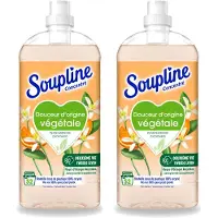 Soupline 2 x - Wasverzachter - Oranjebloesem - 52 Wasbeurten - 1.3L - Voordeelverpakking - 2 stuks