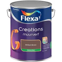 Flexa - Creations Muurverf Extra Mat - Brilliant Brown - 5 L - Kleur Van Het Jaar 2027
