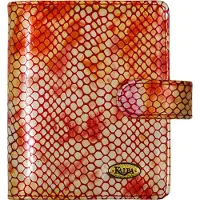 Kalpa 1311-88 Pocket organizer – geel-rode slangenprint, kunstleer 1 week per 2 paginas 2026-2027-2028