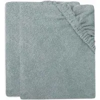 Jollein Aankleedkussenhoes Badstof 75x85cm Sea green (2pack)