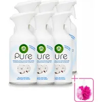 Air Wick 6 x - Spray - Zachtheid Van Katoen - Luchtverfrisser - 250 ml - Bulkverpakking - Luchtverfrisser - Douchemop - Katoengeur