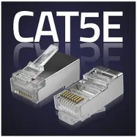 Qoltec 54554 Modulaire RJ45-connector | CAT5e | FTP | Vergulde contacten | 100 stuks