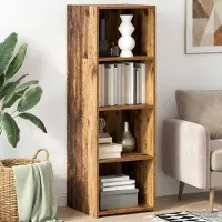 vidaXL Highboard Oud hout 40 x 41 x 124 cm Bewerkt hout