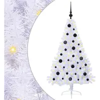 Syfax Kunstkerstboom met 150 LED Wit 150 cm PVC en staal