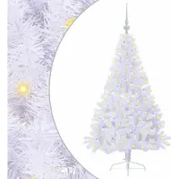 Syfax Kunstkerstboom met 150 LED Wit 150 cm PVC en staal