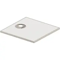 Kaldewei ALUVIA 3253 douchebak, 90 x 90 cm, gemaakt van SolidLite, met verborgen handgreep