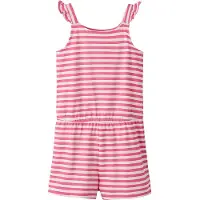 Name it KIDS gestreepte regular playsuit roze Meisjes Stretchkatoen Streep - maat 152