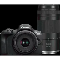 Canon EOS R100 Zwart + RF-S 18-45mm f/4.5-6.3 IS STM + RF 75-300mm f/4-5.6