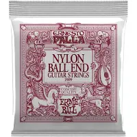 Ernie Ball 2409 Ernesto Palla Nylon Ball End Silver Set 28-42