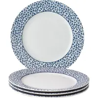 Laura Ashley Blueprint Collectables Borden set van 4 - Ø 20cm - Floris