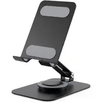 Nuvance Telefoonhouder Bureau - Telefoon & Tablet houder - Telefoonstandaard - 360° Draaibaar - Antislip - Statief Telefoon