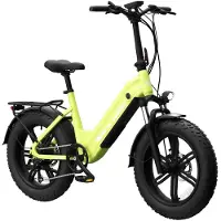 SmartAI 20Inch Elektrische Fiets – 250W Motor - 48V20Ah Lithium Accu – Actieradius tot 130 km – Hydraulische Schijfremmen – 20×4.0 inch Fatbike Banden - Shimano 7 Versnellingen–Elektrische Stadsfiets–Groente
