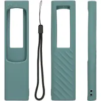 Kwmobile hoes geschikt voor Samsung Smart TV TM2280e BN59-01385 / BN59-01386 - Siliconen anti-slip hoes voor afstandsbediening in donkergroen