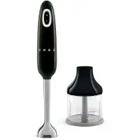 Smeg HBF00BLEU Staafmixer met Hakmolen - 700W - Variabele Snelheid + Turbo - Zwart