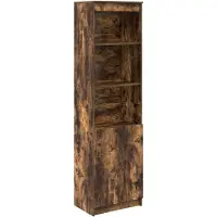 vidaXL Highboard 50x35x180 cm spaanplaat gerookt eikenkleurig