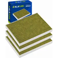 Alapure CleanAir Plus Koolstoffilter voor Bosch 11034226 / 17004035 / DIZ1JX1B6 (3 St.)